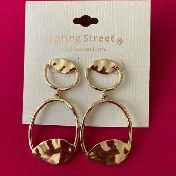 Earrings | Spring Street the Collection | Brand New | Gold Tone - Picture 2 of 3